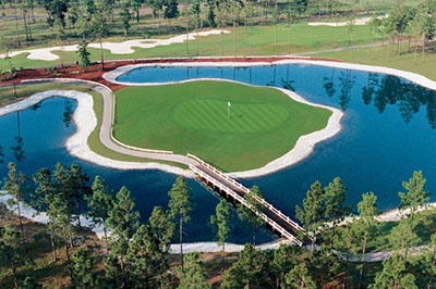 Brunswick Plantation is home to an island green
